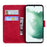 Tiger Pattern Imprinted Cover for Samsung Galaxy M13 4G, PU Leather Drop-proof Phone Stand Case Protective Shell with Wallet - Red - 2