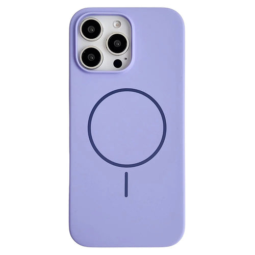 For iPhone 16 Pro Case Compatible with MagSafe Silicone Phone Back Cover - Light Purple - 1