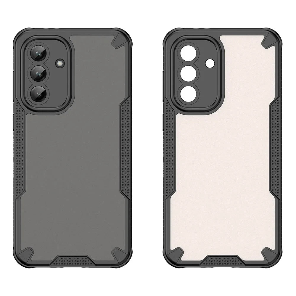For Samsung Galaxy A56 5G Case Hybrid Frosted Phone Back Cover - Black - 2