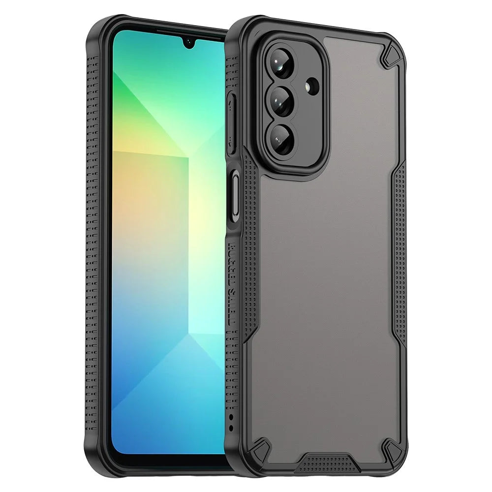 For Samsung Galaxy A26 5G Case Hybrid Frosted Phone Back Cover - Black - 1