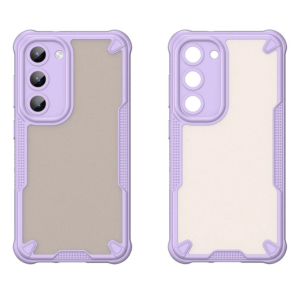 For Samsung Galaxy S23+ Case Hybrid Frosted Phone Back Cover - Purple - 2