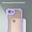 For iPhone 17e / 16e Case Hybrid Frosted Phone Back Cover - Purple - 4