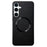 For Samsung Galaxy S24 FE Magnetic Case Litchi Texture PU Leather + TPU Phone Back Cover - Black - 1