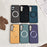 For Samsung Galaxy A36 5G Magnetic Case Drop-Proof TPU + Cloth Back Phone Cover - Grey - 7