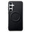 For Samsung Galaxy A26 5G Magnetic Case PU + TPU Phone Back Cover - Black - 1