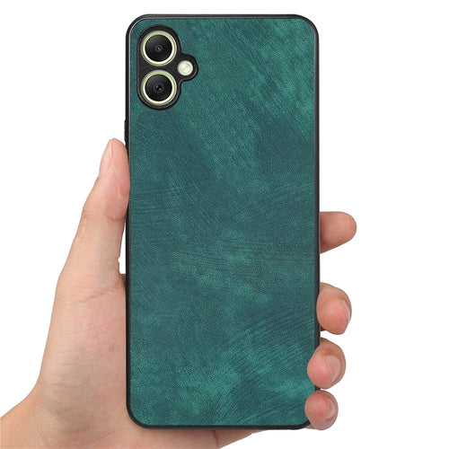 For Samsung Galaxy A05 4G Case Shockproof Slim Retro Leather Phone Back Cover - Green - 1