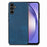 For Samsung Galaxy A36 5G Case Shockproof Slim Retro Leather Phone Back Cover - Blue - 1