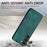 For Samsung Galaxy S22+ 5G Case Shockproof Slim Retro Leather Phone Back Cover - Green - 4