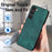 For Samsung Galaxy S22+ 5G Case Shockproof Slim Retro Leather Phone Back Cover - Green - 6