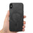 For iPhone XS Max 6.5 inch Leather Back Case Compatible with MagSafe Skin-touch Phone Cover - Black - 2
