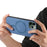 For iPhone 11 Pro Max Leather Back Case Compatible with MagSafe Skin-touch Phone Cover - Blue - 3