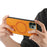 For iPhone 11 Pro Leather Back Case Compatible with MagSafe Skin-touch Phone Cover - Yellow - 3