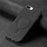 For iPhone 8 Plus 5.5 inch Leather Back Case Compatible with MagSafe Skin-touch Phone Cover - Black - 3