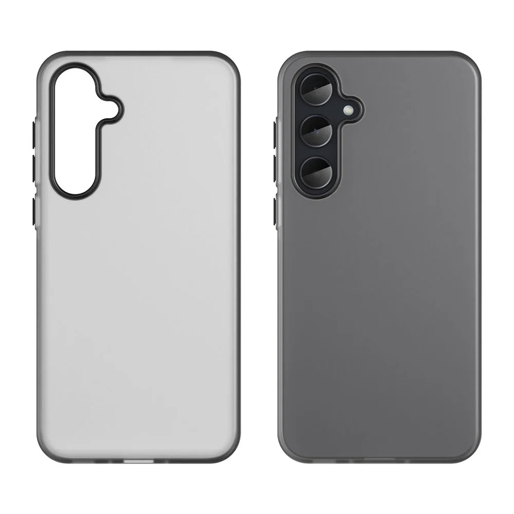 For Samsung Galaxy A35 5G Case TPU + PC Phone Back Cover Matte Translucent Design - Black - 2