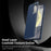 For Samsung Galaxy S25 Case with Card Holder Smart View Window PU Leather+PC+TPU Phone Cover - Sapphire - 3