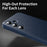 For Samsung Galaxy S25 Case with Card Holder Smart View Window PU Leather+PC+TPU Phone Cover - Sapphire - 7