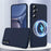 For Samsung Galaxy S25+ Magnetic Case Liquid Silicone Phone Cover with Lanyard - Dark Blue - 2