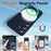 For Samsung Galaxy S25+ Magnetic Case Liquid Silicone Phone Cover with Lanyard - Dark Blue - 4