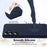 For Samsung Galaxy S25+ Magnetic Case Liquid Silicone Phone Cover with Lanyard - Dark Blue - 6