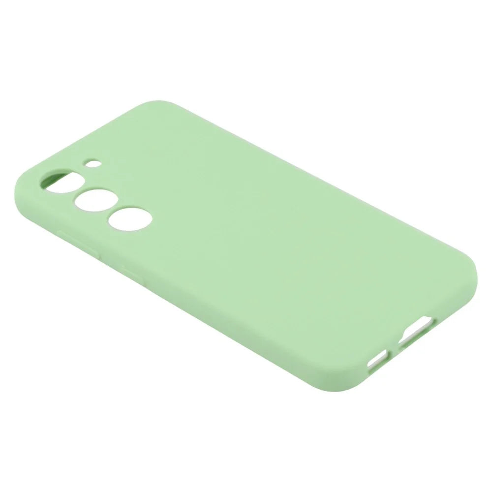 For Samsung Galaxy S23+ Cell Phone Case Liquid Silicone Dropproof Cover - Green - 6