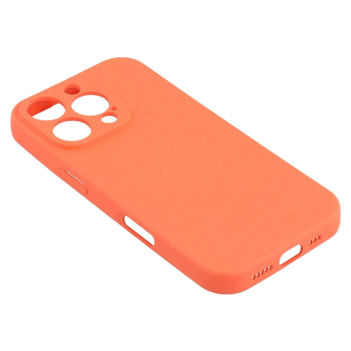 For iPhone 16 Pro Case Compatible with MagSafe Shockproof TPU Phone Cover - Orange - 5