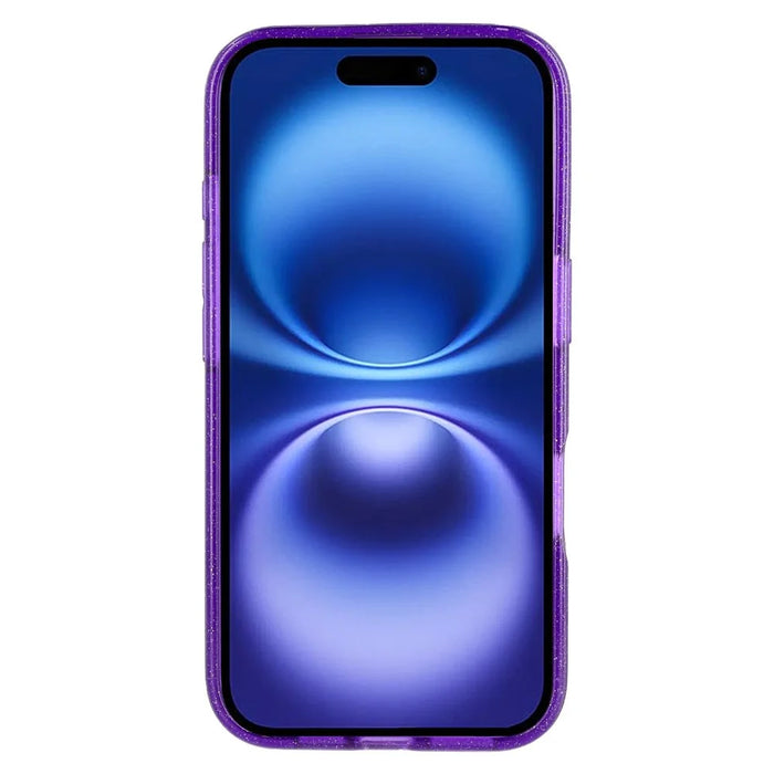 For iPhone 16 Plus Case Compatible with MagSafe 2.0mm PC + TPU Glitter Phone Cover - Purple - 2