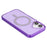For iPhone 16 Plus Case Compatible with MagSafe 2.0mm PC + TPU Glitter Phone Cover - Purple - 6