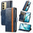 CASENEO For Realme C75 4G Phone Cases  PU Leather Cover Stand with RFID Blocking Wallet - Dark Blue - 1