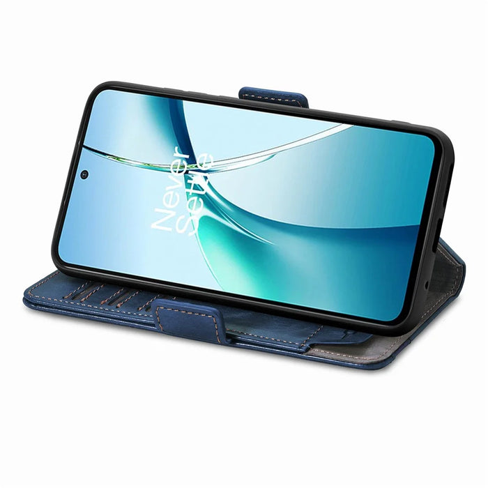 CASENEO For Realme C75 4G Phone Cases  PU Leather Cover Stand with RFID Blocking Wallet - Dark Blue - 4