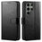 For Samsung Galaxy S24 Ultra Case Stand Card Holder Wallet Leather Phone Cover - Black - 1