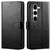 For Samsung Galaxy S23+ Case Stand Card Holder Wallet Leather Phone Cover - Black - 1
