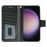 For Samsung Galaxy S23+ Case Stand Card Holder Wallet Leather Phone Cover - Black - 2