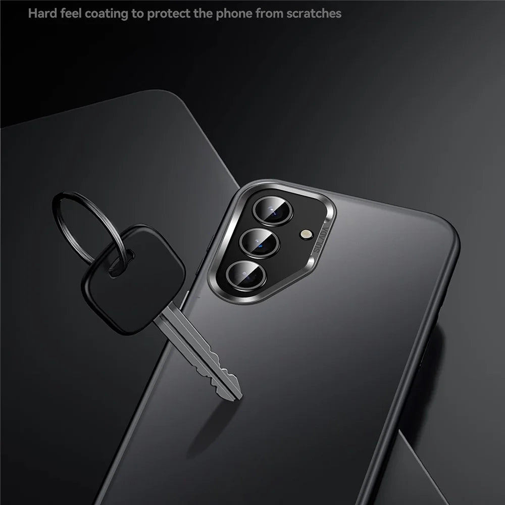 SULADA For Samsung Galaxy S25+ Case PC+TPU Shockproof Matte Phone Protector Cover - Grey - 7