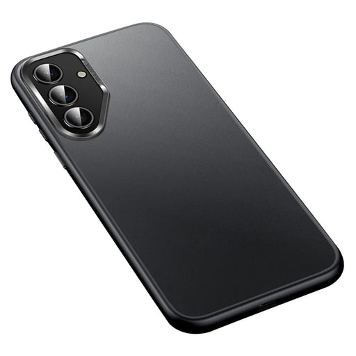 SULADA For Samsung Galaxy S25 Case PC+TPU Shockproof Matte Phone Protector Cover - Black - 1