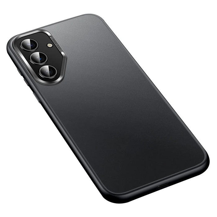 SULADA For Samsung Galaxy S25 Case PC+TPU Shockproof Matte Phone Protector Cover - Black - 1