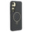 For Samsung Galaxy S25+ Magnetic Case TPU+PC Carbon Fiber Texture Phone Cover Rotatable Ring Holder - 1