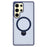 For Samsung Galaxy S25 Ultra Magnetic Case Rotary Ring Kickstand TPU + PC Phone Cover - Sapphire - 1
