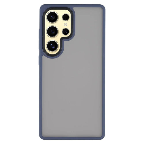 For Samsung Galaxy S25 Ultra Case Skin Touch Matte Anti-Scratch PC + TPU Phone Back Cover - Sapphire - 1