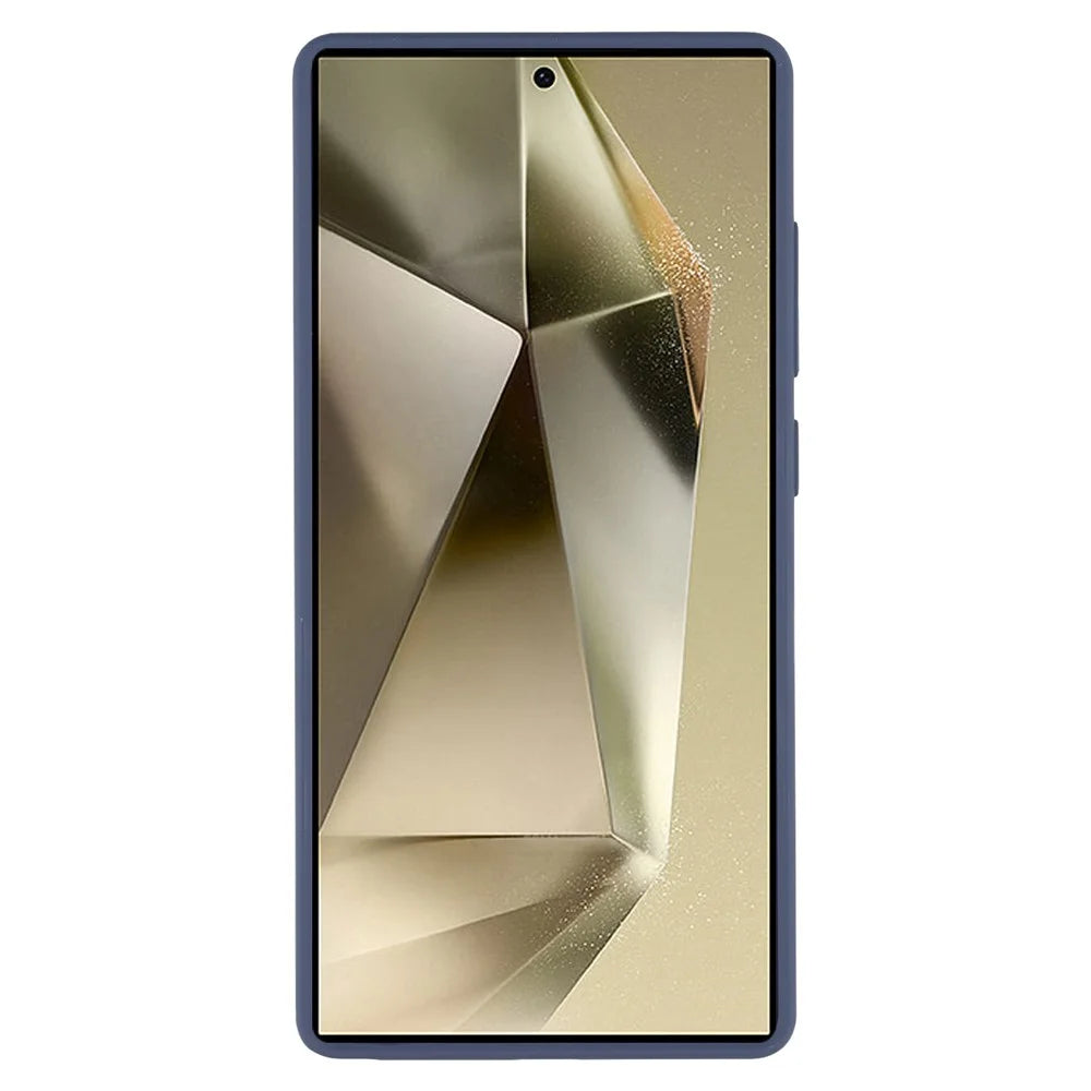 For Samsung Galaxy S25 Ultra Case Skin Touch Matte Anti-Scratch PC + TPU Phone Back Cover - Sapphire - 2