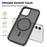 For iPhone 12 Pro / 12 Case Compatible with MagSafe TPU Frame Acrylic Back Phone Cover Skin Touch - Black - 2