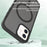 For iPhone 12 Pro / 12 Case Compatible with MagSafe TPU Frame Acrylic Back Phone Cover Skin Touch - Black - 5