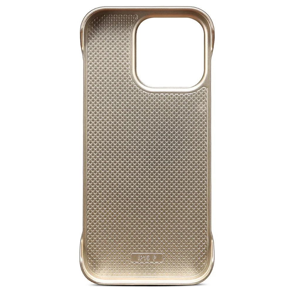 A18 For iPhone 16 Pro Invisible Magnetic Case Compatible with MagSafe PC Baked Paint Phone Back Cover - Golden Butterfly - 3