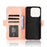For ZTE Blade V70  /  nubia V70 Leather Case Phone Wallet Cover with Multiple Card Slots - Pink - 5