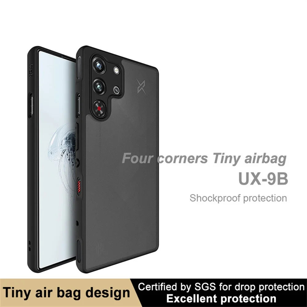 IMAK UX-9B Series For ZTE nubia Red Magic 10S Pro+ 5G / 10S Pro 5G / 10 Pro+ 5G / 10 Pro 5G Case Tiny Airbag PC TPU Matte Phone Cover - 2