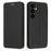 For Samsung Galaxy A54 5G Case Magnetic Closure Card Slot Leather Flip Phone Cover - Black - 1