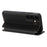 For Samsung Galaxy A54 5G Case Magnetic Closure Card Slot Leather Flip Phone Cover - Black - 3