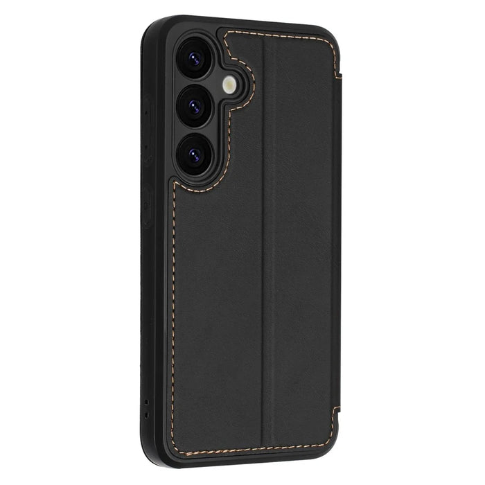 For Samsung Galaxy A54 5G Case Magnetic Closure Card Slot Leather Flip Phone Cover - Black - 5