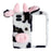 For Google Pixel 9 Pro Fold 5G Case Fluffy Cute Cow Winter Plush Inner TPU Phone Cover - Black - 1