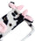 For Google Pixel 9 Pro Fold 5G Case Fluffy Cute Cow Winter Plush Inner TPU Phone Cover - Black - 4