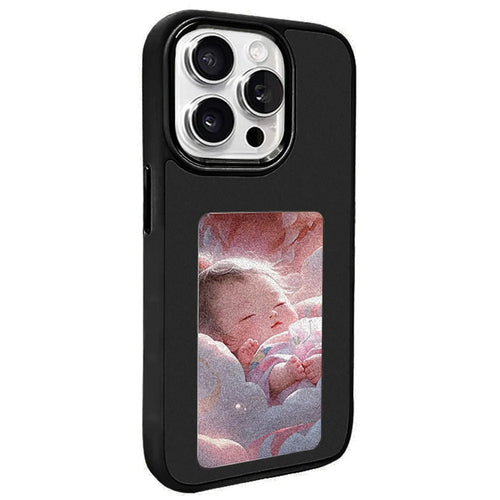 For iPhone 13 Pro Max E Ink Case PC + TPU Phone Cover NFC 3 Color Display Transfer Photos - 1
